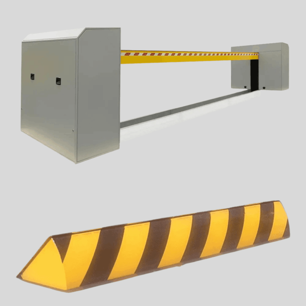 crash and road blocker